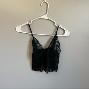 GUC Womens size S SHEIN black lace bandeau
